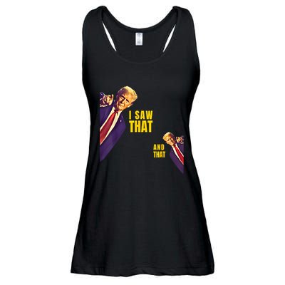 Funny I Saw That Jesus Meme Barron And IM Telling Dad Trump Ladies Essential Flowy Tank