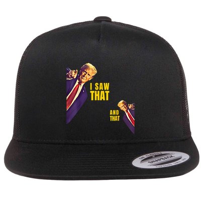 Funny I Saw That Jesus Meme Barron And IM Telling Dad Trump Flatbill Hat