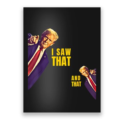 Funny I Saw That Jesus Meme Barron And IM Telling Dad Trump Poster
