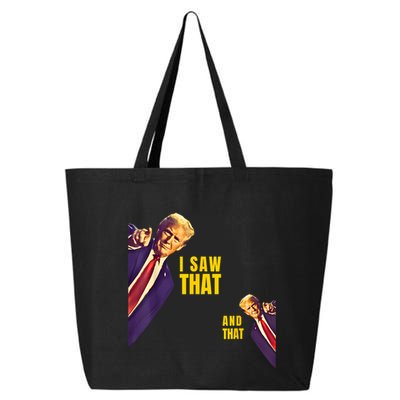 Funny I Saw That Jesus Meme Barron And IM Telling Dad Trump 25L Jumbo Tote