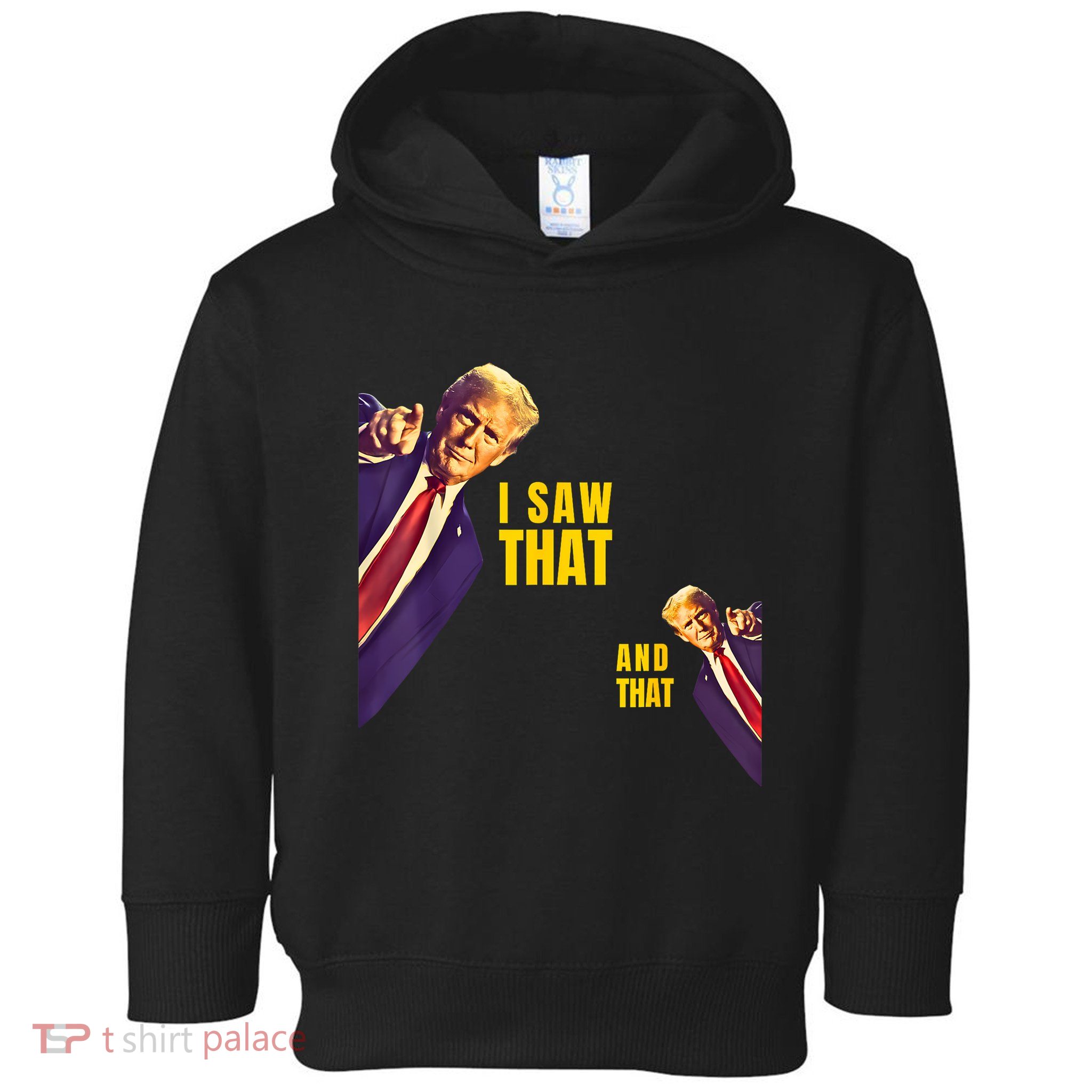 Funny I Saw That Jesus Meme Barron And IM Telling Dad Trump Toddler Hoodie