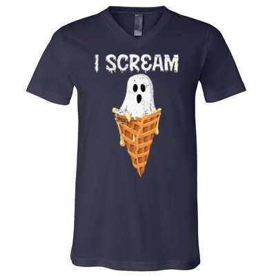 Funny I Scream Spooky Boo Gift Halloween V-Neck T-Shirt