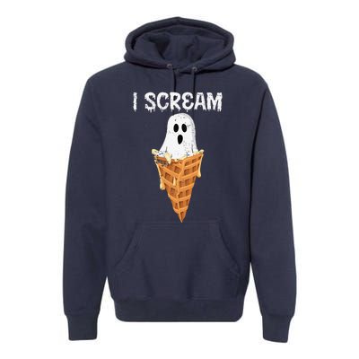 Funny I Scream Spooky Boo Gift Halloween Premium Hoodie