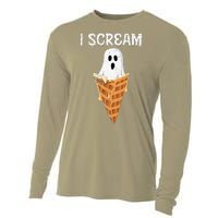 Funny I Scream Spooky Boo Gift Halloween Cooling Performance Long Sleeve Crew