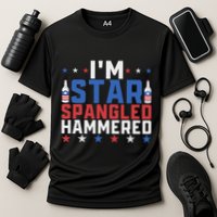 Funny IM Star Spangled Hammered Outfit 4th Of July Cooling Performance Crew T-Shirt