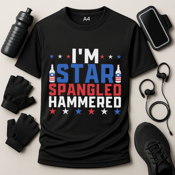 Funny IM Star Spangled Hammered Outfit 4th Of July Cooling Performance Crew T-Shirt