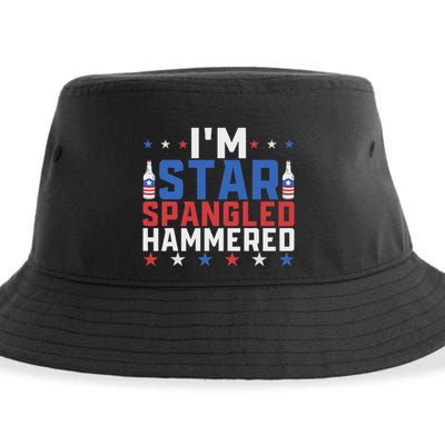 Funny IM Star Spangled Hammered Outfit 4th Of July Sustainable Bucket Hat