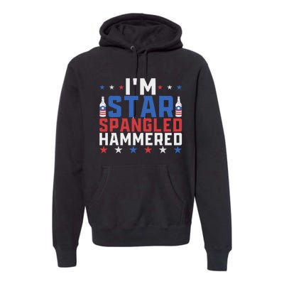 Funny IM Star Spangled Hammered Outfit 4th Of July Premium Hoodie