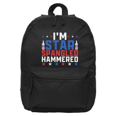 Funny IM Star Spangled Hammered Outfit 4th Of July 16 in Basic Backpack