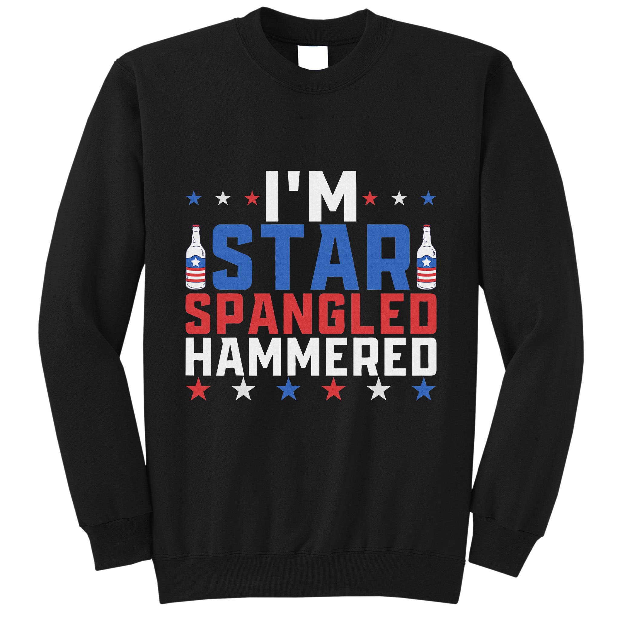 Funny IM Star Spangled Hammered Outfit 4th Of July Tall Sweatshirt