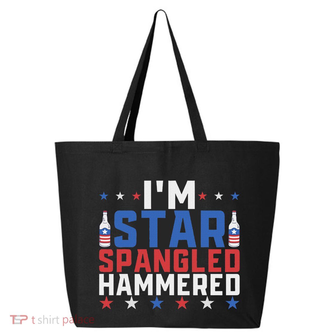 Funny IM Star Spangled Hammered Outfit 4th Of July 25L Jumbo Tote