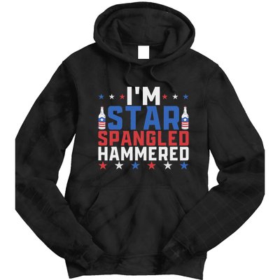 Funny IM Star Spangled Hammered Outfit 4th Of July Tie Dye Hoodie