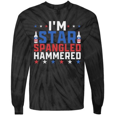 Funny IM Star Spangled Hammered Outfit 4th Of July Tie-Dye Long Sleeve Shirt