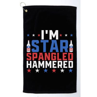 Funny IM Star Spangled Hammered Outfit 4th Of July Golf Towel