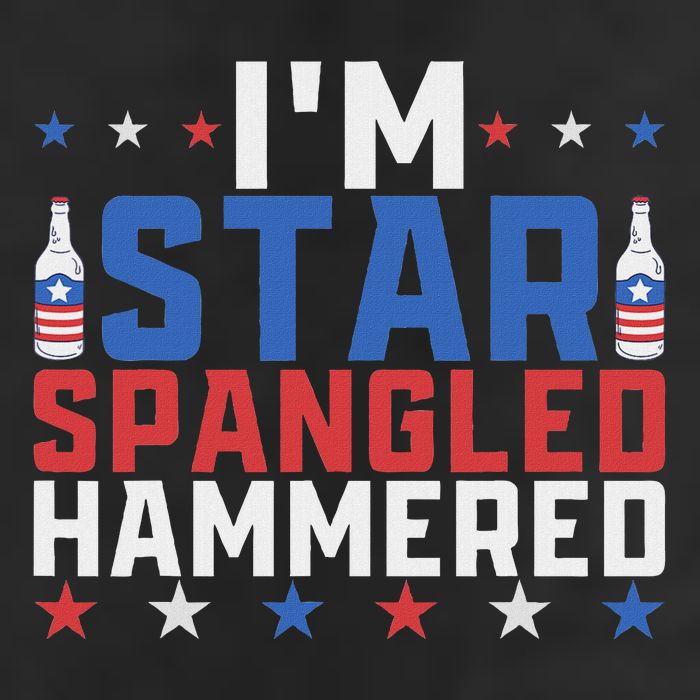 Funny IM Star Spangled Hammered Outfit 4th Of July Golf Towel