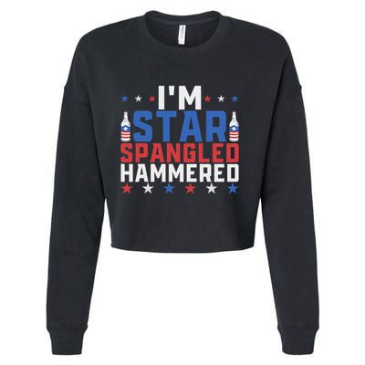 Funny IM Star Spangled Hammered Outfit 4th Of July Cropped Pullover Crew
