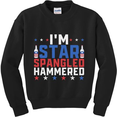 Funny IM Star Spangled Hammered Outfit 4th Of July Kids Sweatshirt