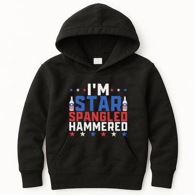 Funny IM Star Spangled Hammered Outfit 4th Of July Kids Hoodie