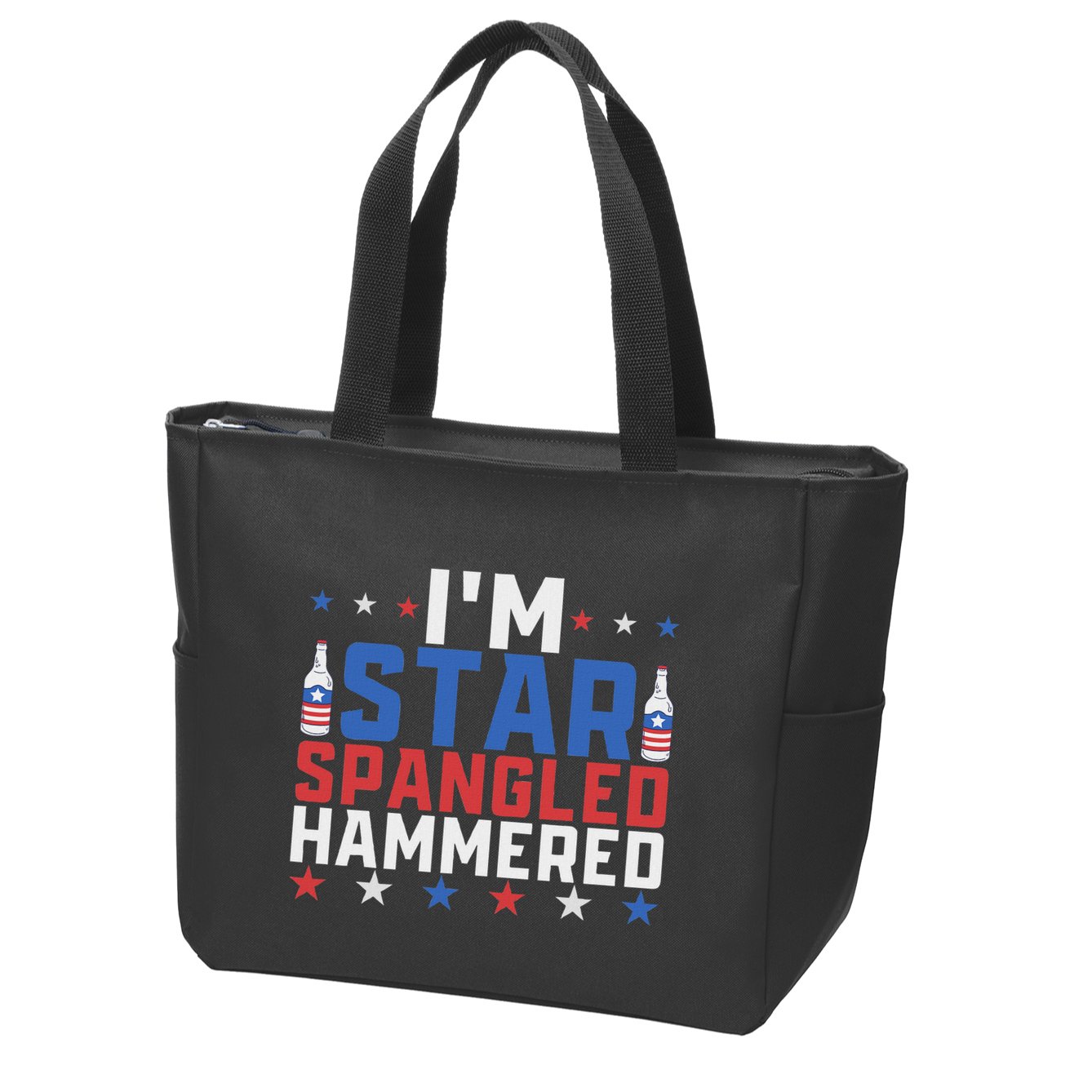 Funny IM Star Spangled Hammered Outfit 4th Of July Zip Tote Bag