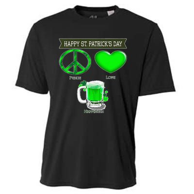 Funny Irish Saint Patrick Day Design Happy St Patrick's Day Cooling Performance Crew T-Shirt