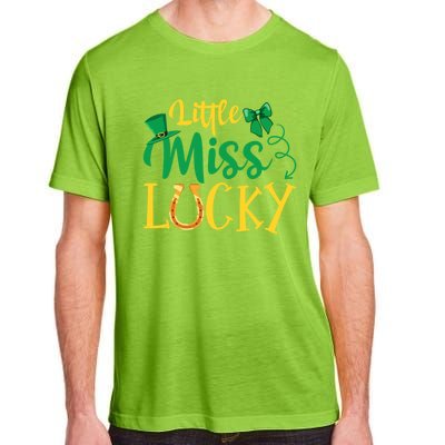 Funny Irish St Patricks Day Shenanigans Little Miss Lucky Funny Gift Adult ChromaSoft Performance T-Shirt