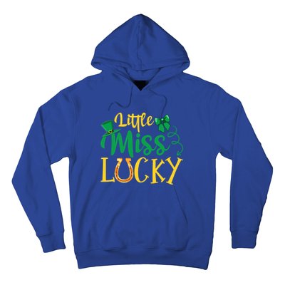 Funny Irish St Patricks Day Shenanigans Little Miss Lucky Funny Gift Hoodie