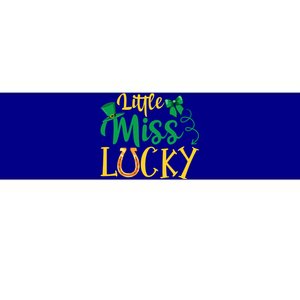 Funny Irish St Patricks Day Shenanigans Little Miss Lucky Funny Gift Bumper Sticker