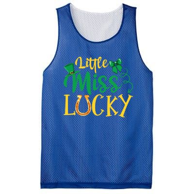 Funny Irish St Patricks Day Shenanigans Little Miss Lucky Funny Gift Mesh Reversible Basketball Jersey Tank