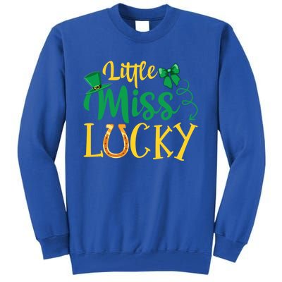 Funny Irish St Patricks Day Shenanigans Little Miss Lucky Funny Gift Tall Sweatshirt