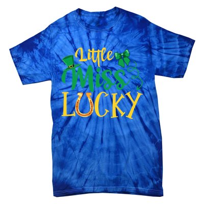 Funny Irish St Patricks Day Shenanigans Little Miss Lucky Funny Gift Tie-Dye T-Shirt