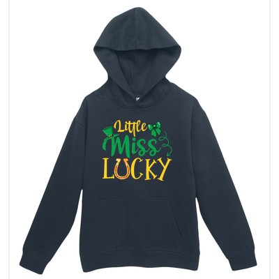 Funny Irish St Patricks Day Shenanigans Little Miss Lucky Funny Gift Urban Pullover Hoodie