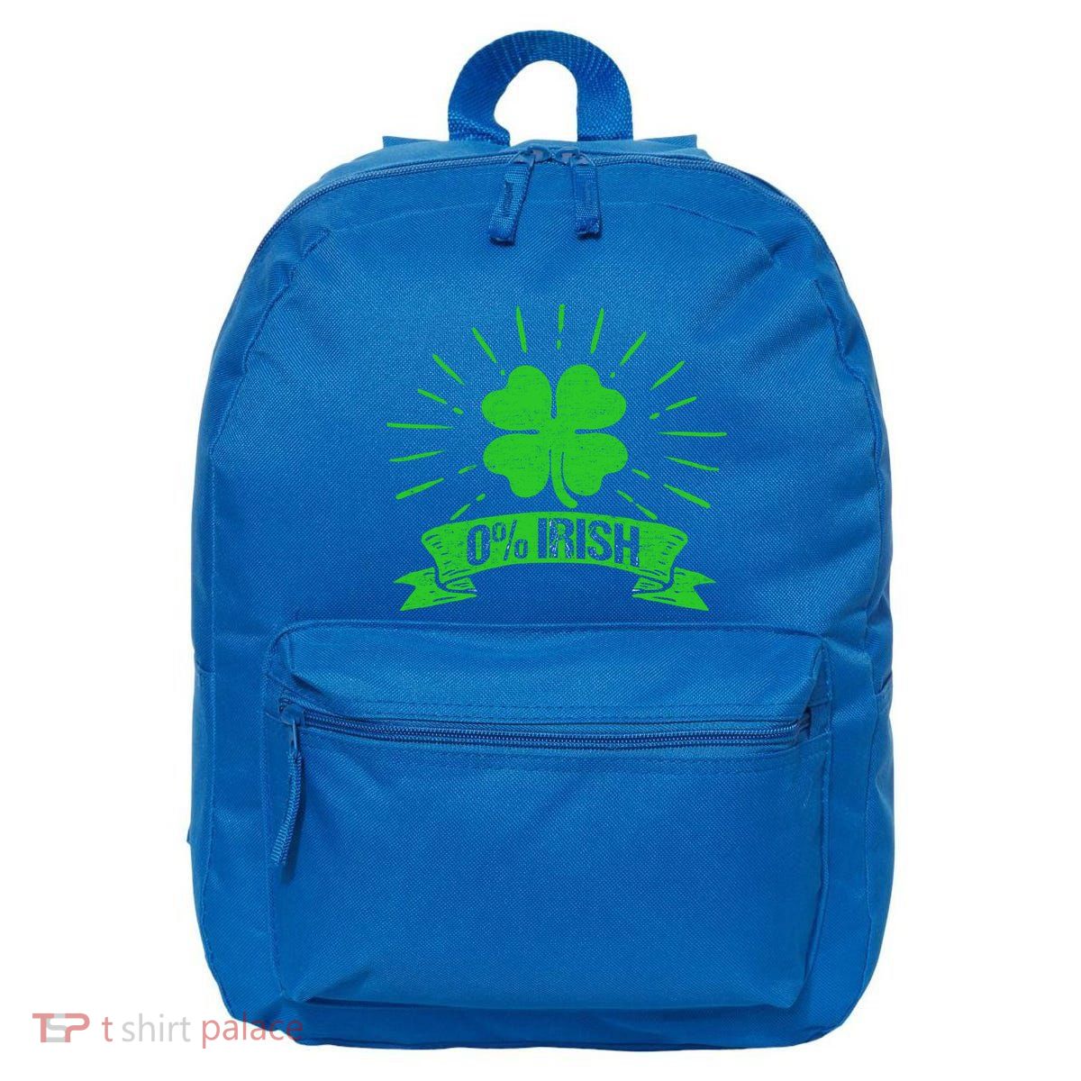 Funny Irish St Patricks Day Shamrock Green Gift 16 in Basic Backpack