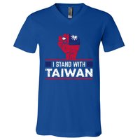 Fist I Stand With Taiwan Vintage Gift V-Neck T-Shirt