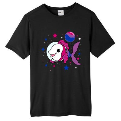 Fish In Space Bisexual Pride Gift Tall Fusion ChromaSoft Performance T-Shirt