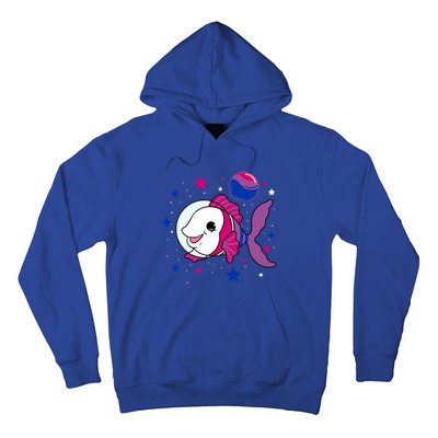 Fish In Space Bisexual Pride Gift Hoodie