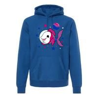 Fish In Space Bisexual Pride Gift Premium Hoodie