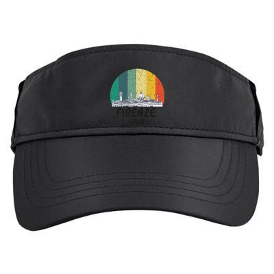 Firenze Italy Souvenirs Skyline Souvenir From Florence Italy Adult Drive Performance Visor