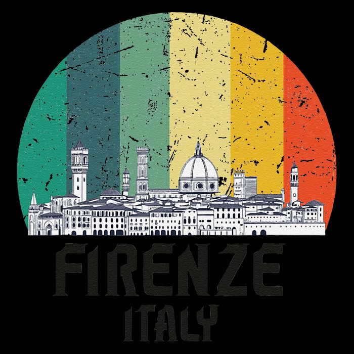 Firenze Italy Souvenirs Skyline Souvenir From Florence Italy 16 in Basic Backpack