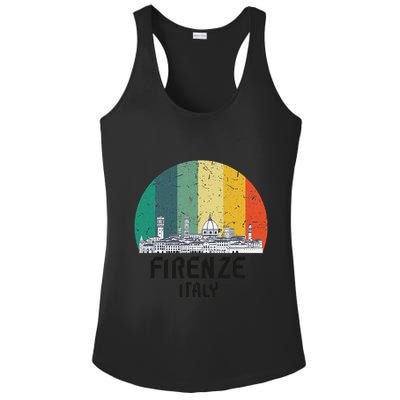 Firenze Italy Souvenirs Skyline Souvenir From Florence Italy Ladies PosiCharge Competitor Racerback Tank
