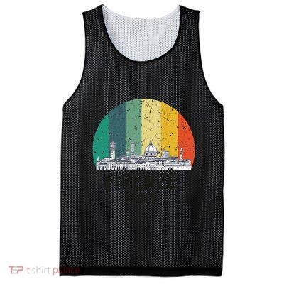 Firenze Italy Souvenirs Skyline Souvenir From Florence Italy Mesh Reversible Basketball Jersey Tank