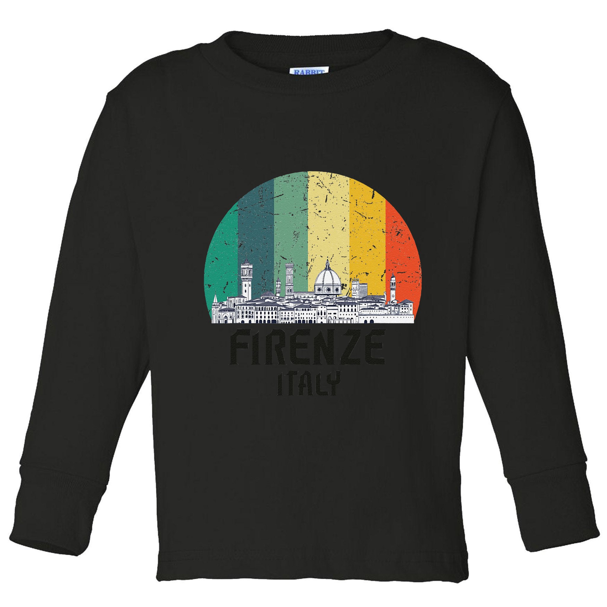Firenze Italy Souvenirs Skyline Souvenir From Florence Italy Toddler Long Sleeve Shirt