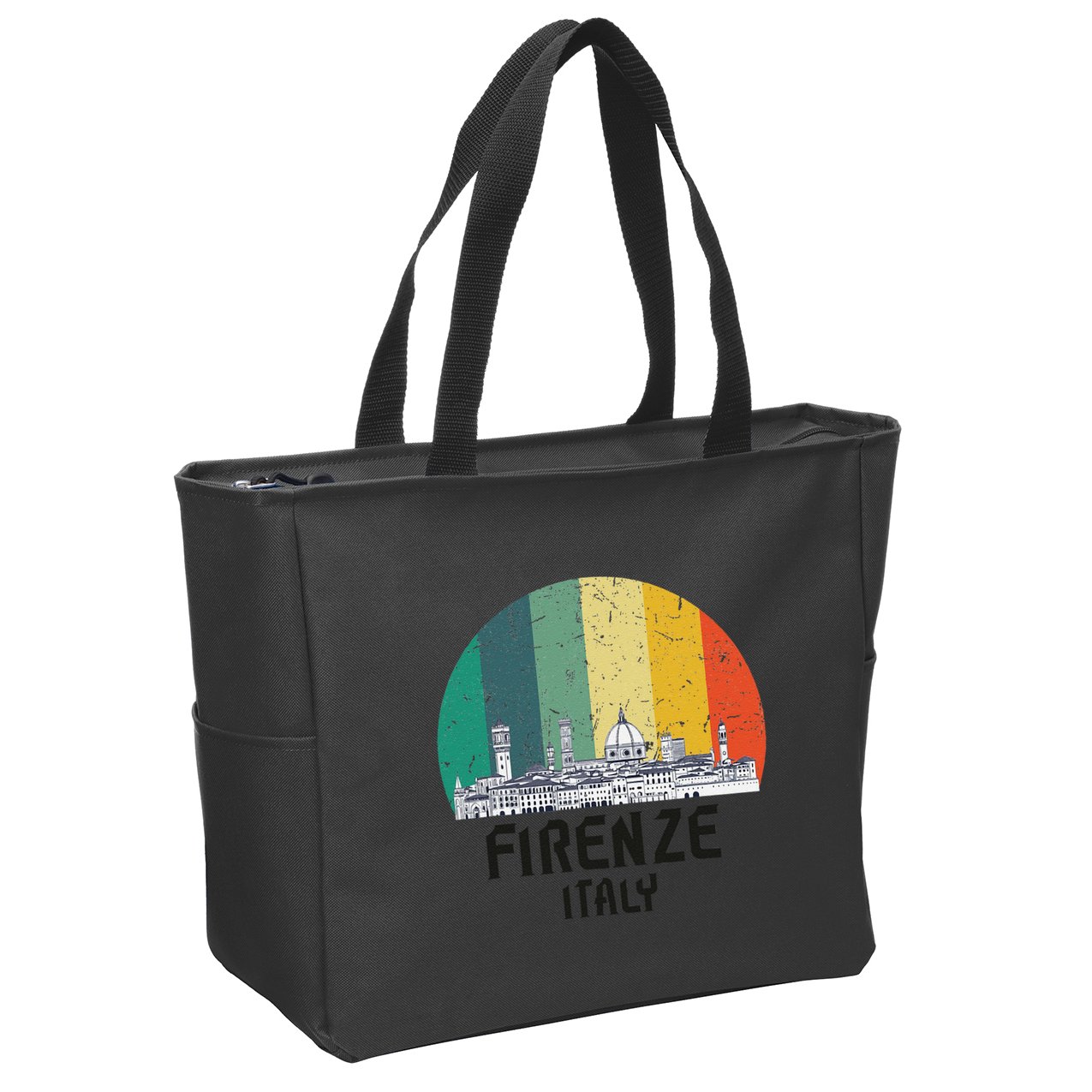 Firenze Italy Souvenirs Skyline Souvenir From Florence Italy Zip Tote Bag