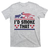 Funny ID Smoke That Bbq Barbeque Patriot Dinosaur T-Shirt