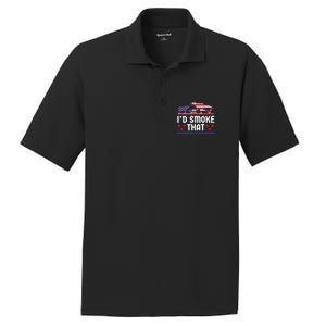 Funny ID Smoke That Bbq Barbeque Patriot Dinosaur PosiCharge RacerMesh Polo