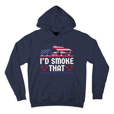 Funny ID Smoke That Bbq Barbeque Patriot Dinosaur Hoodie