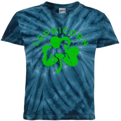 Funny Irish St Patricks Day Sweat Lepricorn Horse Gift Kids Tie-Dye T-Shirt