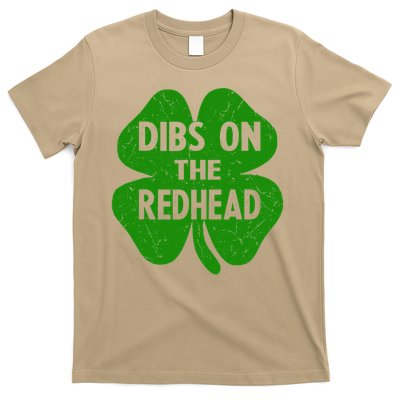 Funny Irish St Patricks Day Shamrock Dibs On The Redhead 1 T-Shirt