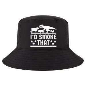 Funny Id Smoke That Bbq Barbeque Dinosaur Cool Comfort Performance Bucket Hat