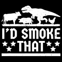 Funny Id Smoke That Bbq Barbeque Dinosaur 16 in Basic Backpack
