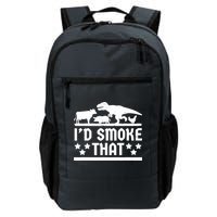 Funny Id Smoke That Bbq Barbeque Dinosaur Backpack